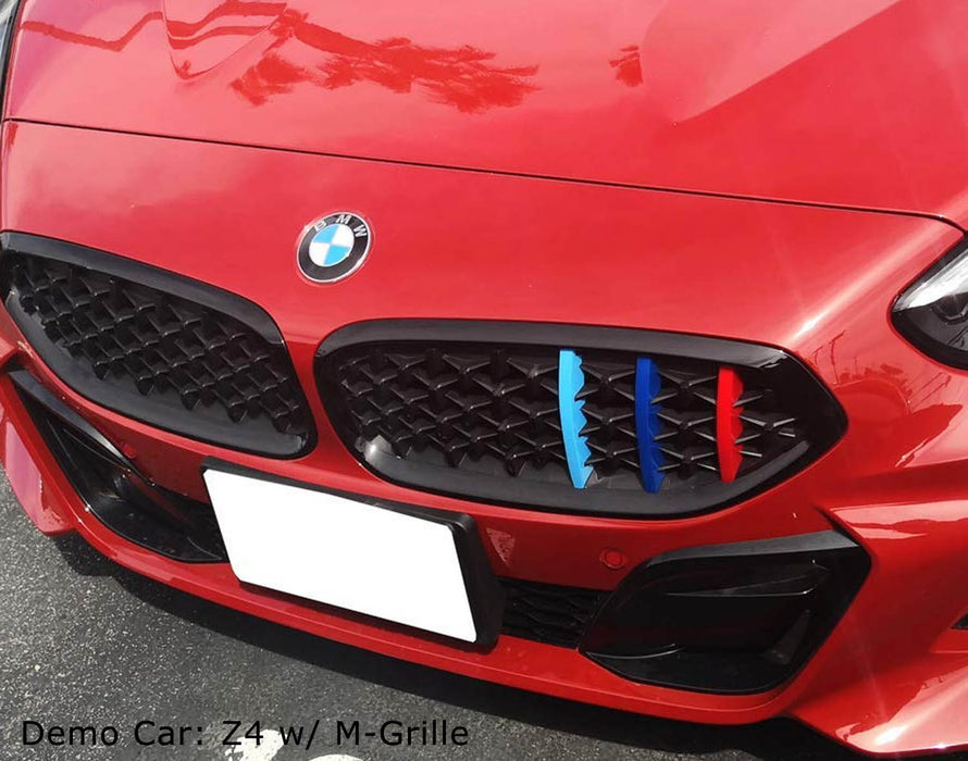 M-Colored Grille Insert Trims For 19-22 BMW G20 3 Series M340i w/ 8-Beam Grille