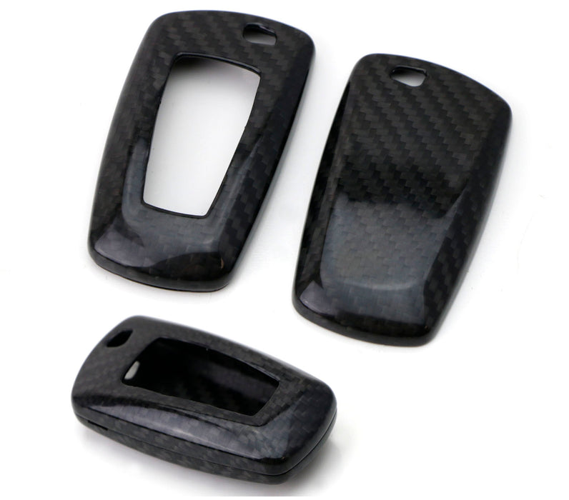 Real Carbon Fiber Key Fob Cover Case Shell For BMW 1 2 3 4 5 6 7 Series X1 X3 X4