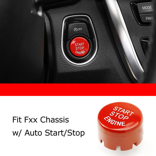 Red Engine Push Start Button Cover For BMW Fxx 2 3 4 5 7 X Series w/Auto Start