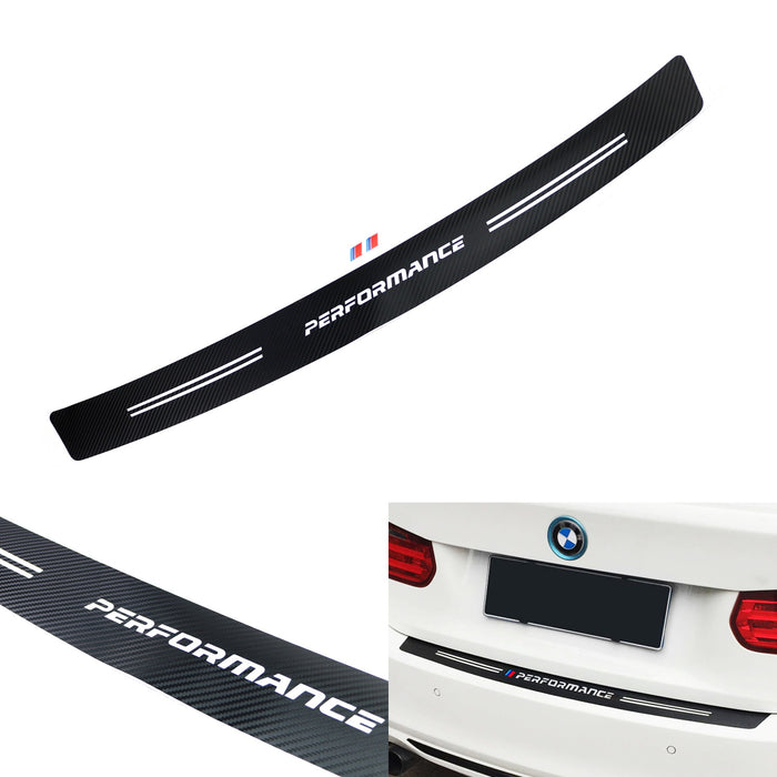 40" Carbon Fiber Trunk Sill Scratch Protector Vinyl Decal For BMW X1 X2 X3 X4 X5