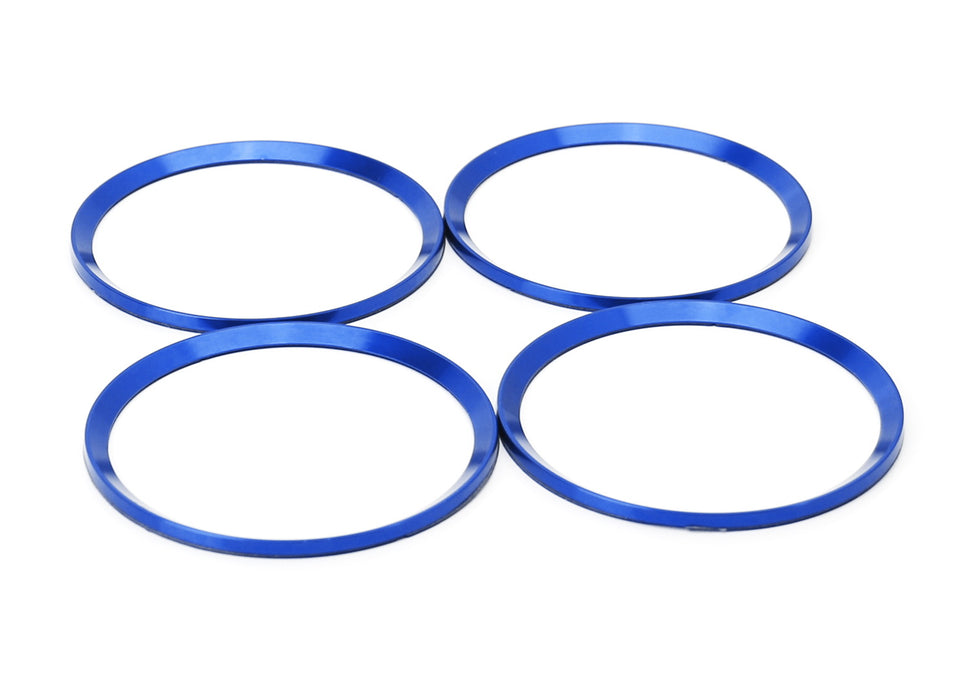 Blue Aluminum Wheel Surrounding Ring Decoration Trims For BMW 68mm Center Caps