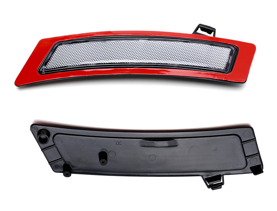 Euro White/Clear Lens Front Bumper Side Markers For 11-13 BMW E70 X5 LCI Models