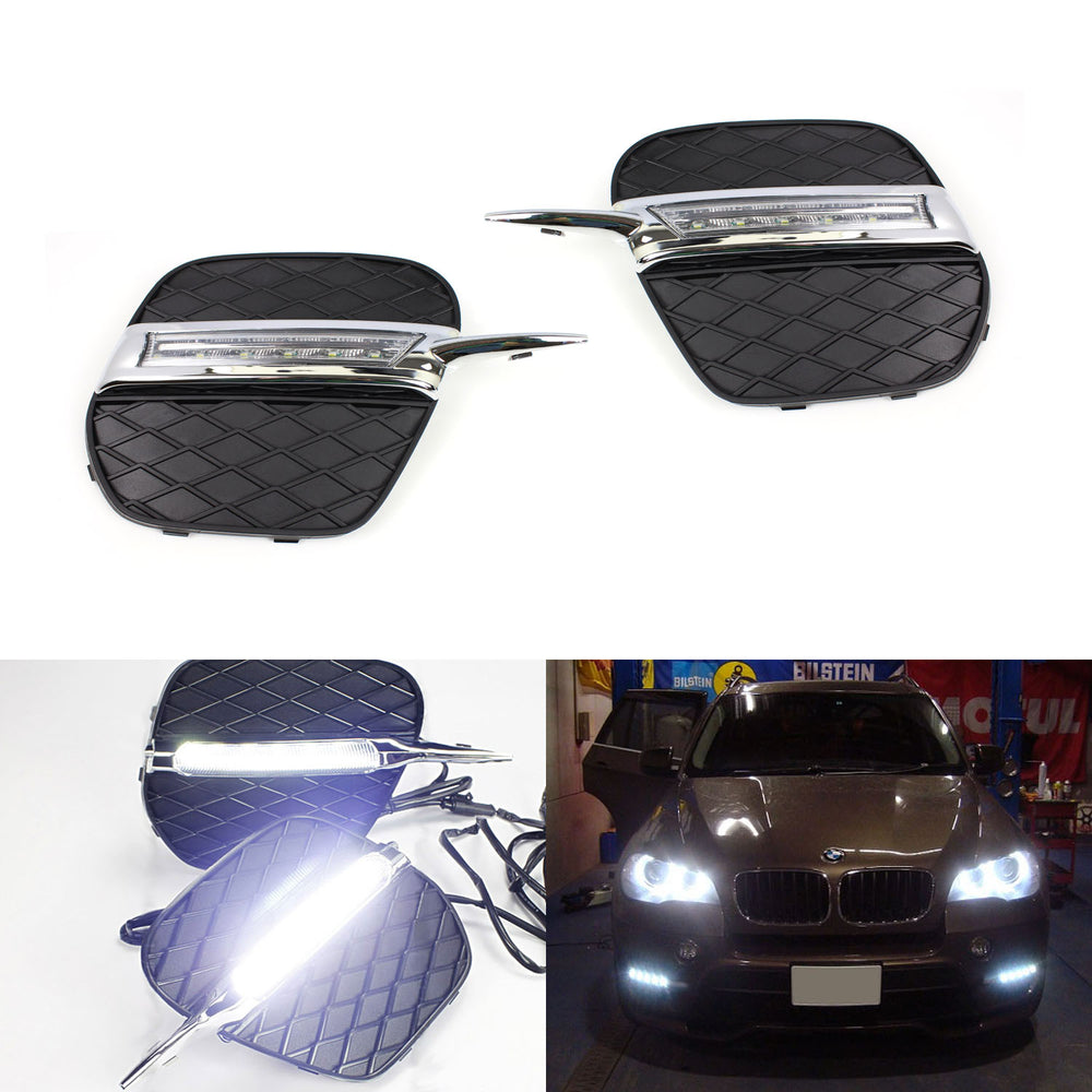 Direct Fit 15W High Power LED Daytime Running Light Kit For 11-13 BMW X5 E70 LCI