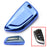 Gloss Blue TPU Key Fob Case For BMW X1 X4 X5 X6 5 & 7 Series Knife Shape Key