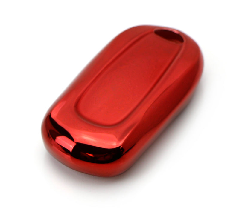 Chrome Red TPU Key Fob Case For Buick Envision LaCrosse Encore Regal Enclave