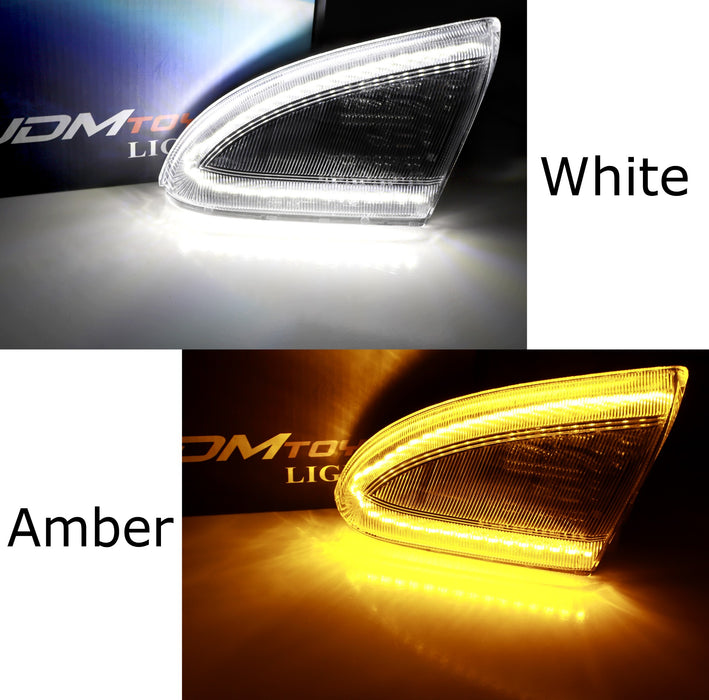 Clear White/Amber Switchback LED Sequential Blink Side Mirror Lamps For Gen4 RAM