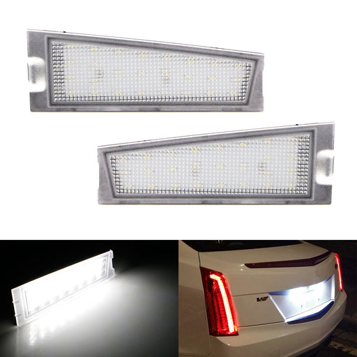 OE-Fit White 3W Full LED License Plate Light For 08-10 Cadillac CTS CTS-V Sedan