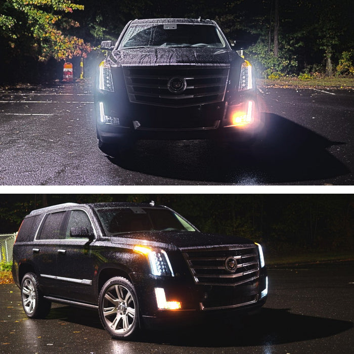 CANbus LED Turn Signal, LED License Plate Lamps Kit For 15-up Cadillac Escalade