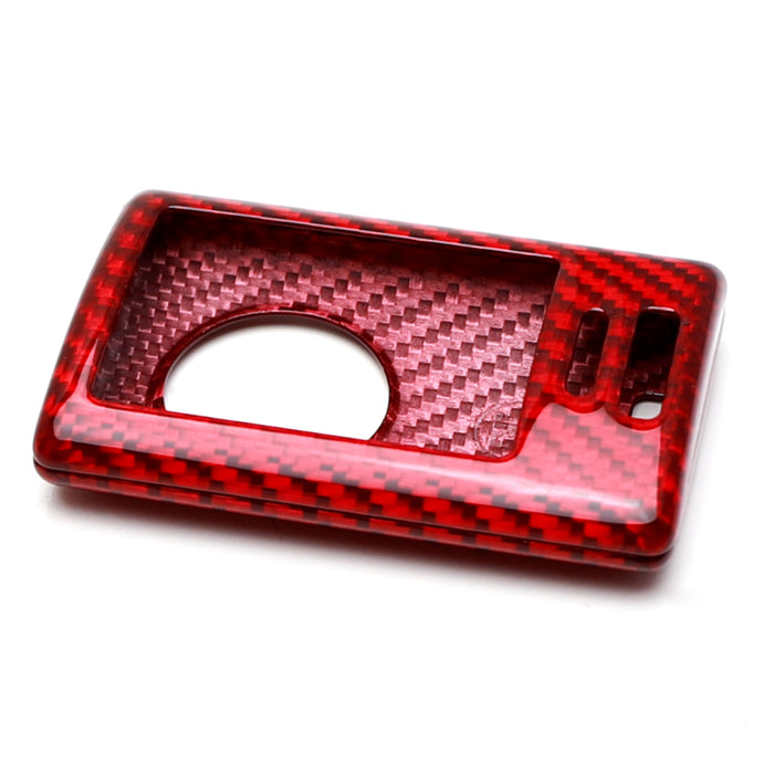 Real Carbon Fiber Red Key Fob Shell Case For Cadillac Escalade ATS CTS DTS XTS..