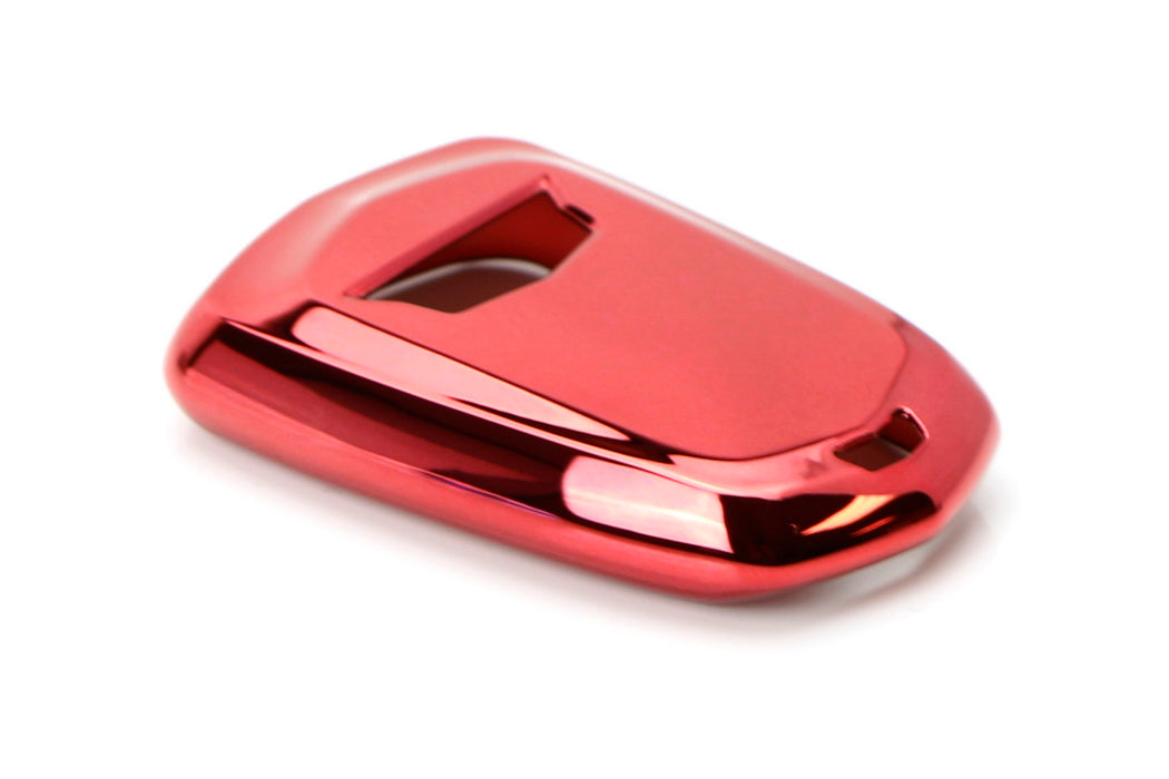 Chrome Red TPU Key Fob Case For Cadillac ATS CTS CT6 XTS XT5 ELR SRX Escalade