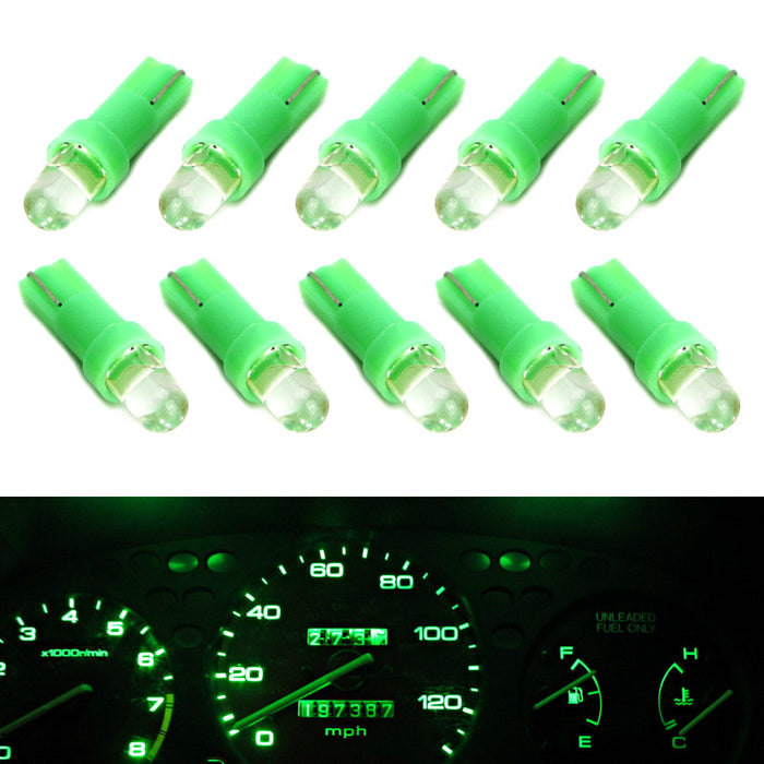 Green Projector Head 37 73 74 79 T5 Gauge Cluster Background Lighting LED Bulbs