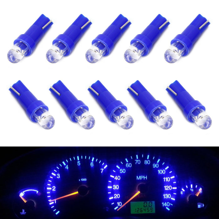 Blue Projector Head 37 73 74 79 T5 Gauge Cluster Background Lighting LED Bulbs