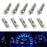 10pcs Blue 3-SMD 37 73 74 79 T4/T5 Gauge Cluster Background Lighting LED Bulbs