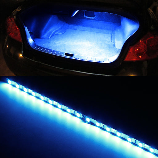 Blue 18-SMD LED Strip Light For Car Trunk Cargo Area or Interior Illumination