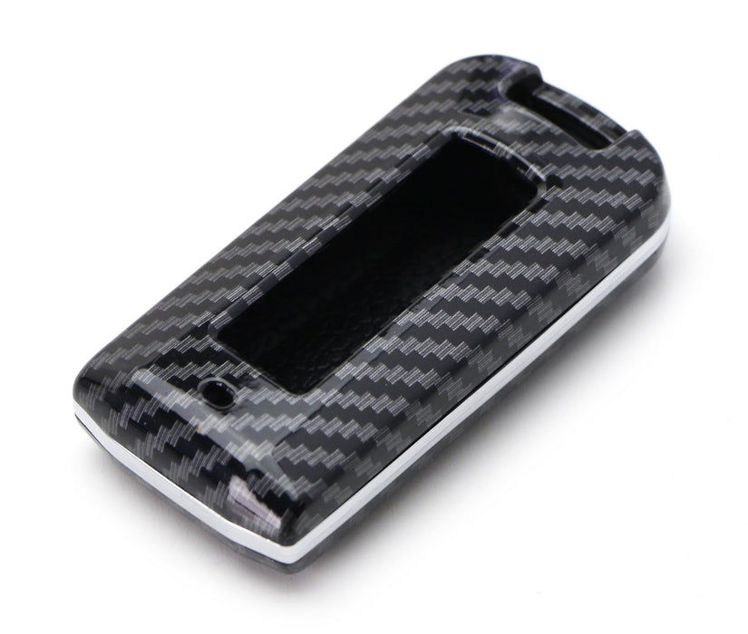 Black "Carbon Fiber" Pattern Key Fob For Mitsubishi Lancer Evolution / Outlander