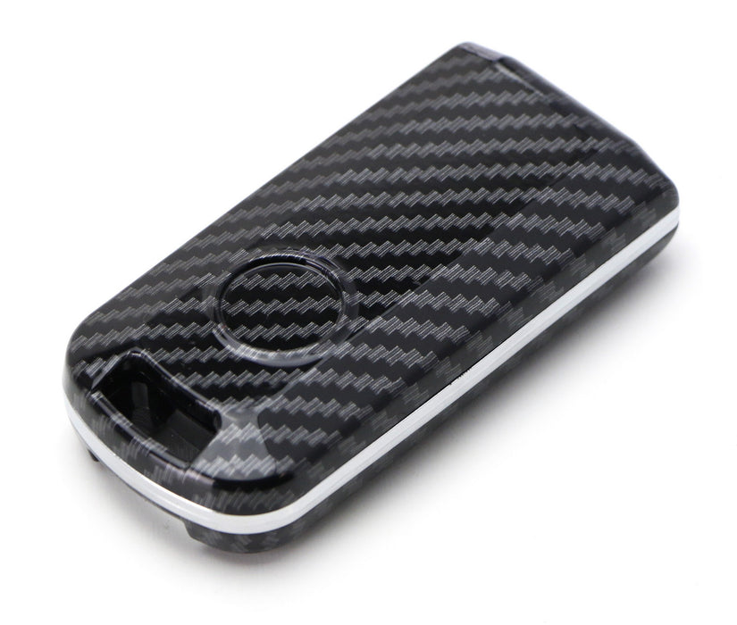 Black "Carbon Fiber" Pattern Key Fob For Mitsubishi Lancer Evolution / Outlander