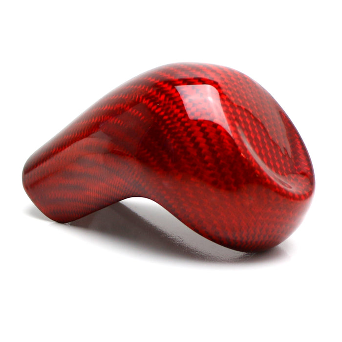 Red Real Carbon Fiber Shift Knob Cover Shell For Chevy 16-up Camaro Automatic T