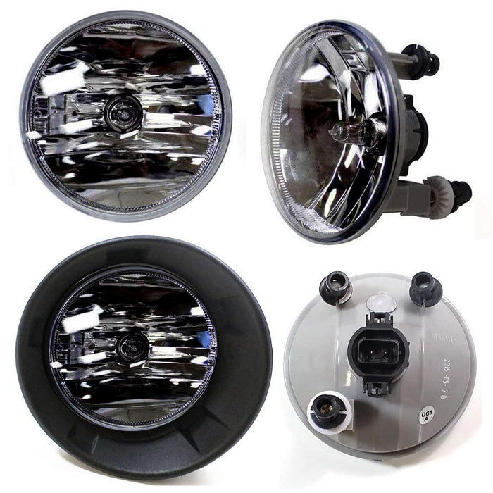 Complete Smoked Lens Fog Lights w/ Bezel Cover, Wirings For 2010-13 Camaro LS LT