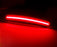 Dark Smoked Lens Rear Red Full LED Side Marker Lights For 2016-up Chevy Camaro