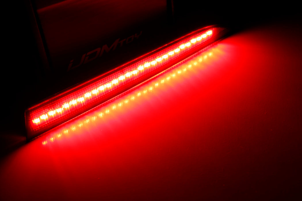 Smoked Lens 28-SMD Red LED Bumper Reflector Lights For 16-up Chevrolet Camaro