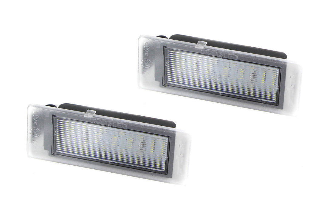 White CAN-bus LED License Plate Lights Assy For Chevy Camaro Corvette SS ATS CTS