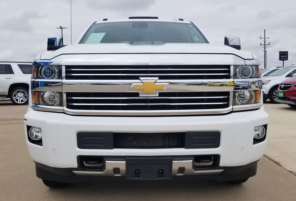 Smoked Lens White LED Cab Roof Light Kit For 2007-14 Chevy GMC 2500 3500 Truck