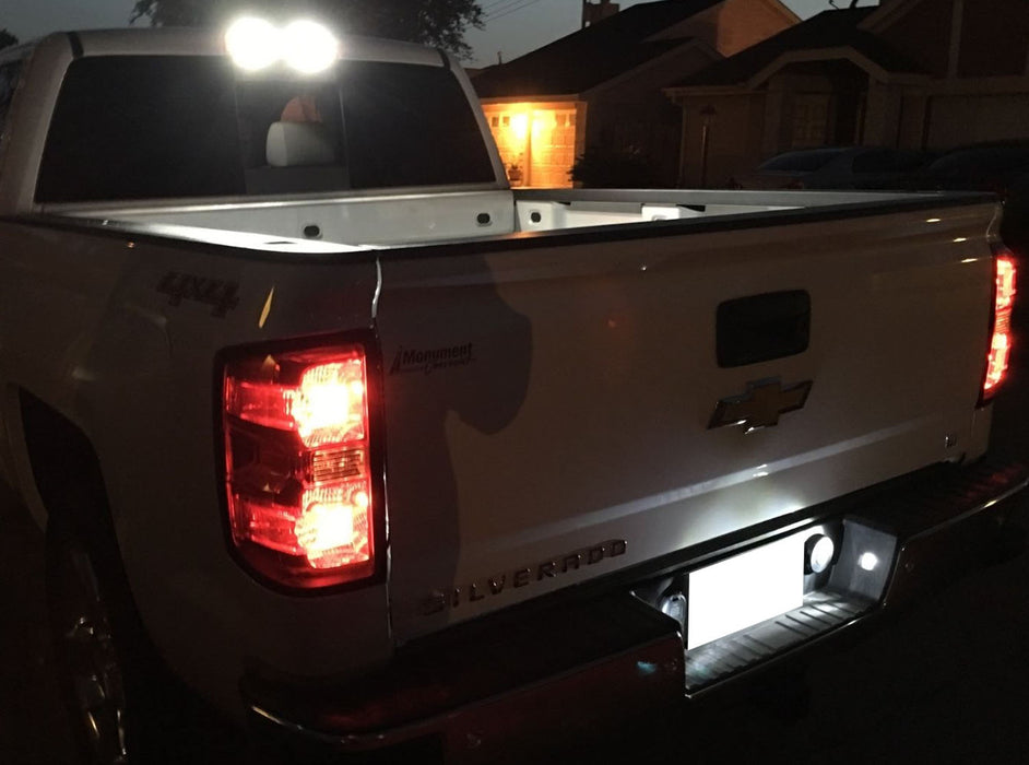 OE-Fit Full LED License Plate Lights Kit For Silverado GMC Sierra 1500 2500 3500