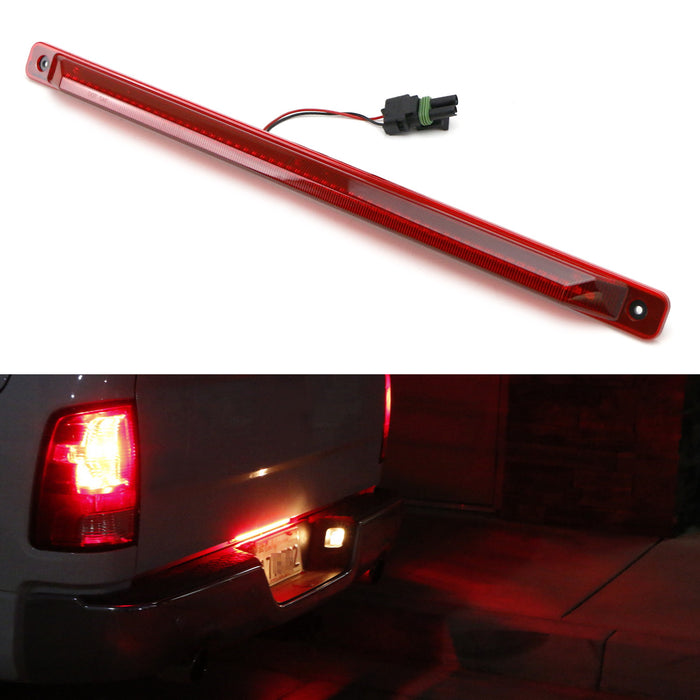 Red Lens LED Rear Tailgate ID Lightbar For Chevy Silverado 2500HD 3500HD GMC etc