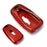 Real Red Carbon Fiber Key Fob Cover For Chevy Camaro Malibu Cruze Spark Volt..