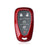 Real Red Carbon Fiber Key Fob Cover For Chevy Camaro Malibu Cruze Spark Volt..