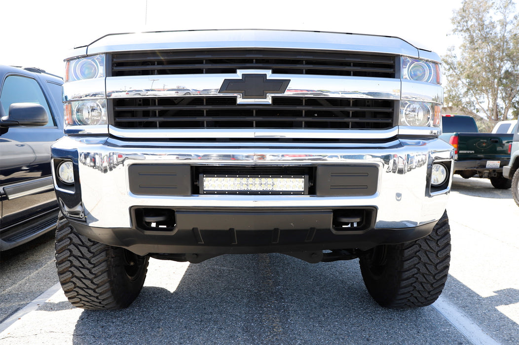 96W LED Light Bar w/ Lower Bumper Bracket, Wiring For 15-up Silverado 2500 3500