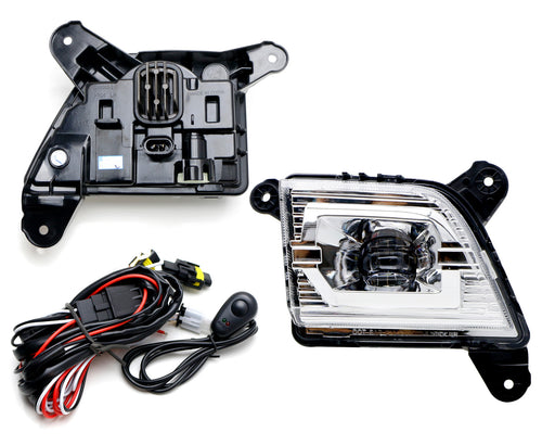 OE-Spec 15W High Power LED Fog Light Kit w/ Wiring For 19-up Chevrolet Silverado