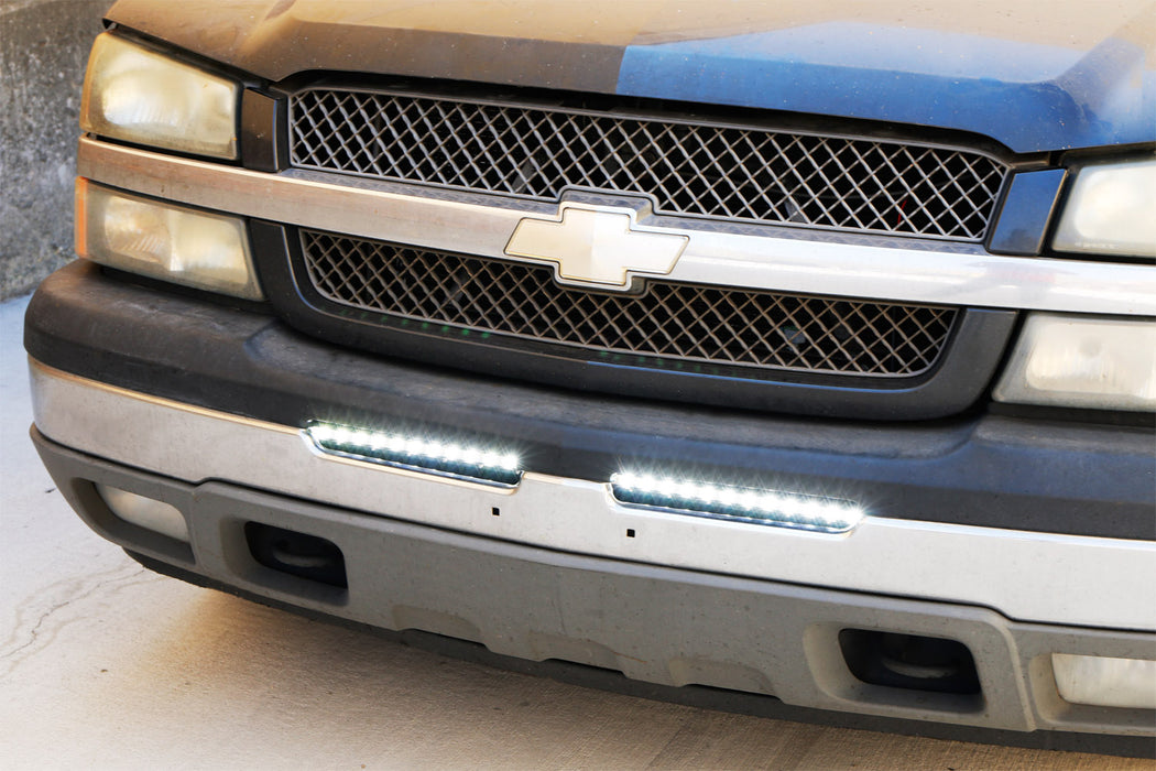 32" Lower Bumper LED Light Bar Kit w/Bracket/Wire/Switch For Silverado Avalanche