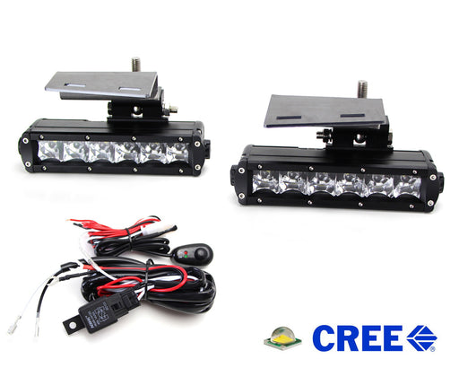 LED Light Bar w/ Foglamp Location Bracket Wiring For Chevy 1500 2500 3500 Tahoe