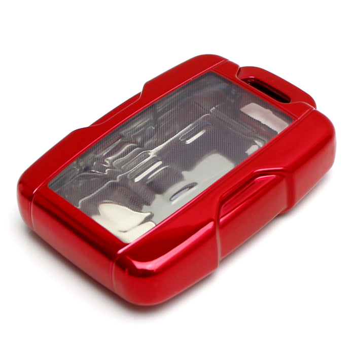 Red TPU Key Fob Protective Case For 14-up Chevy Silverado Colorado, GMC Sierra..