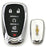 Glossy Chrome Smart Key Fob Shell For Chevy Camaro Malibu Cruze Spark Volt Bolt