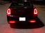 Dark OE-Red Lens Full LED Rear Bumper Reflector Lights For 2015-up Chrysler 300