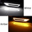 Black Cover White LED Side Markers w/ Amber Sequential Blink For Honda Civic FK8