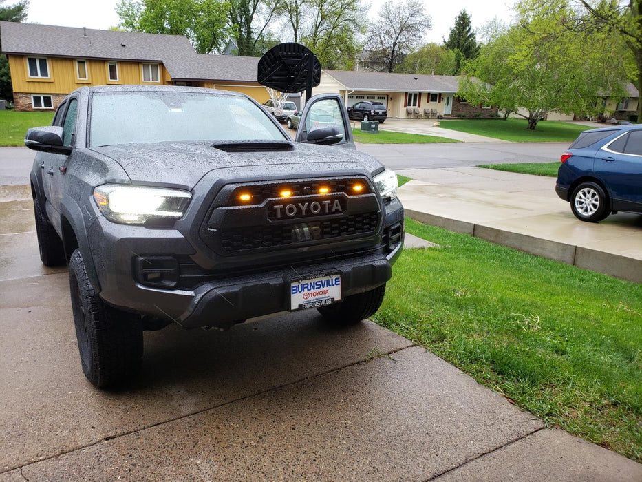 4pc Set Front Grille Lighting Kit For 2016-23 Toyota Tacoma w/TRD Pro Grill ONLY