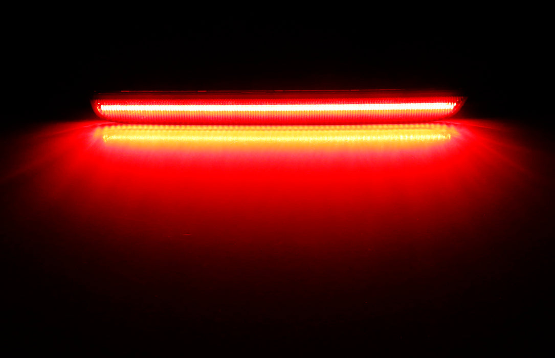 Red Lens Full LED Rear Bumper Reflector Light Kit For 2015-up Dodge Challenger