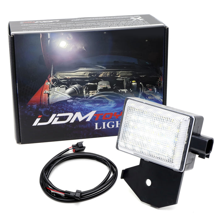 White Full LED Under Hood Light w/5ft Power Cord For Dodge RAM Charger, Wrangler