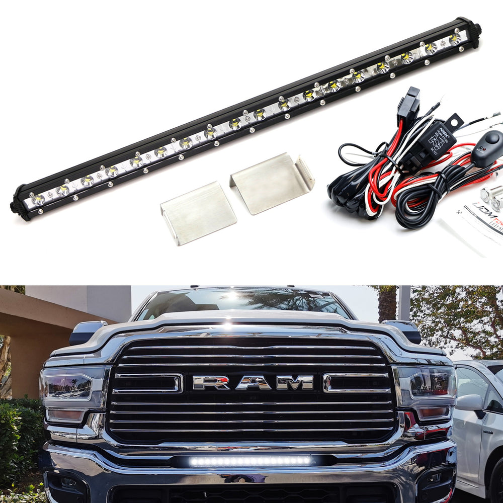 Front Grille Mount 20" LED Light Bar w/Brackets For 20-up Dodge RAM 2500 3500