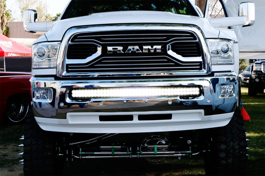 240W 40-42" LED Light Bar w/ Lower Bumper Bracket Wiring For 10-18 RAM 2500 3500