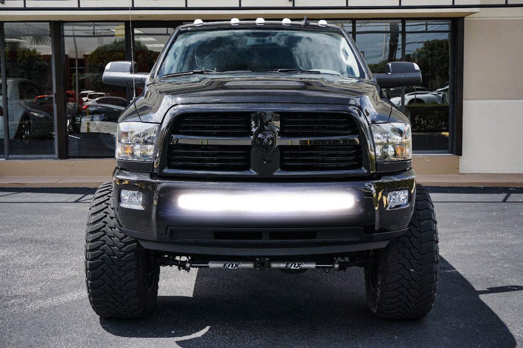 240W 40-42" LED Light Bar w/ Lower Bumper Bracket Wiring For 10-18 RAM 2500 3500