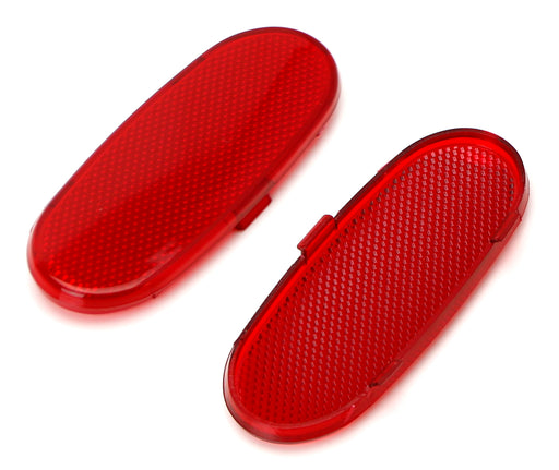 Red Front Interior Side Door Reflector Panel Covers For Dodge RAM 1500 2500 3500