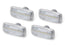 Clear Lens Front/Rear 48-LED Fender Side Marker Lamps For 10-18 RAM Double Wheel