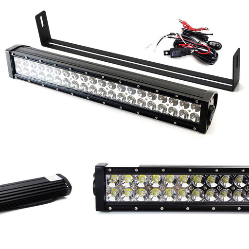 20" 120W LED Light Bar w/ Front Grill Mounting Bracket, Wire For Dodge RAM Rebel