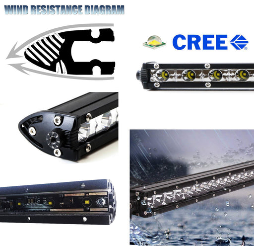 Dual Up/Down Grille Mount 30-Inch LED Light Bars Kit For 11-16 Ford F250 F350 SD