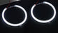 4x White LED C-Ring Kit For BMW E34 E39 5 Series Xenon Headlight Angel Eye Retro