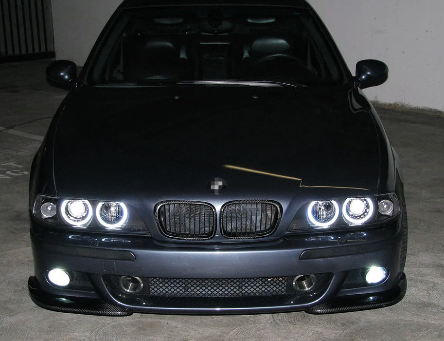 4x White LED C-Ring Kit For BMW E34 E39 5 Series Xenon Headlight Angel Eye Retro